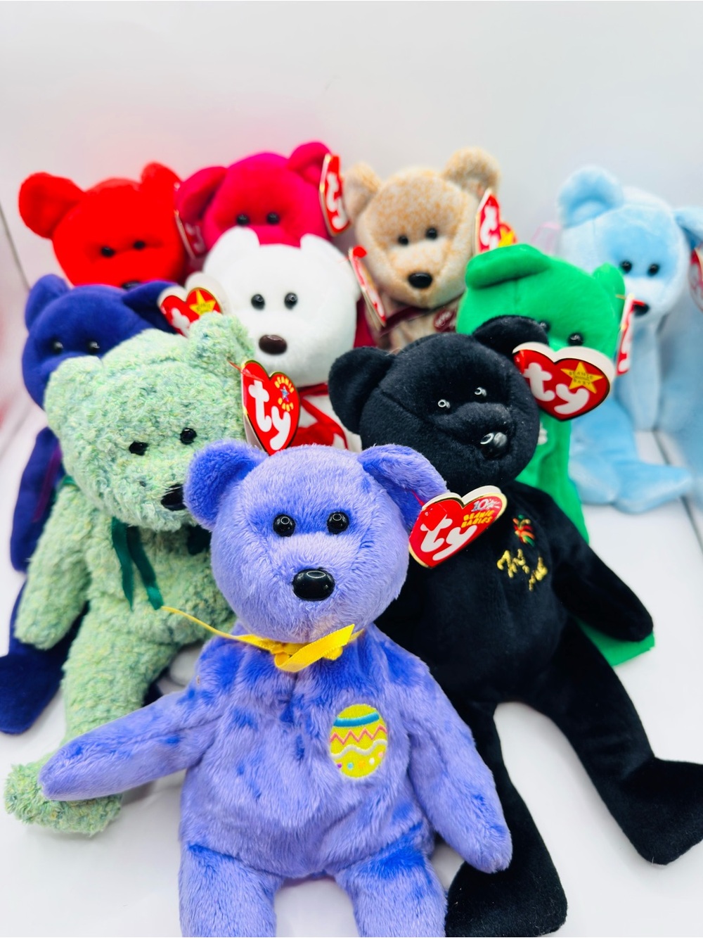 TY Beanie Babies Vintage Bear Lot of 10 With Tags